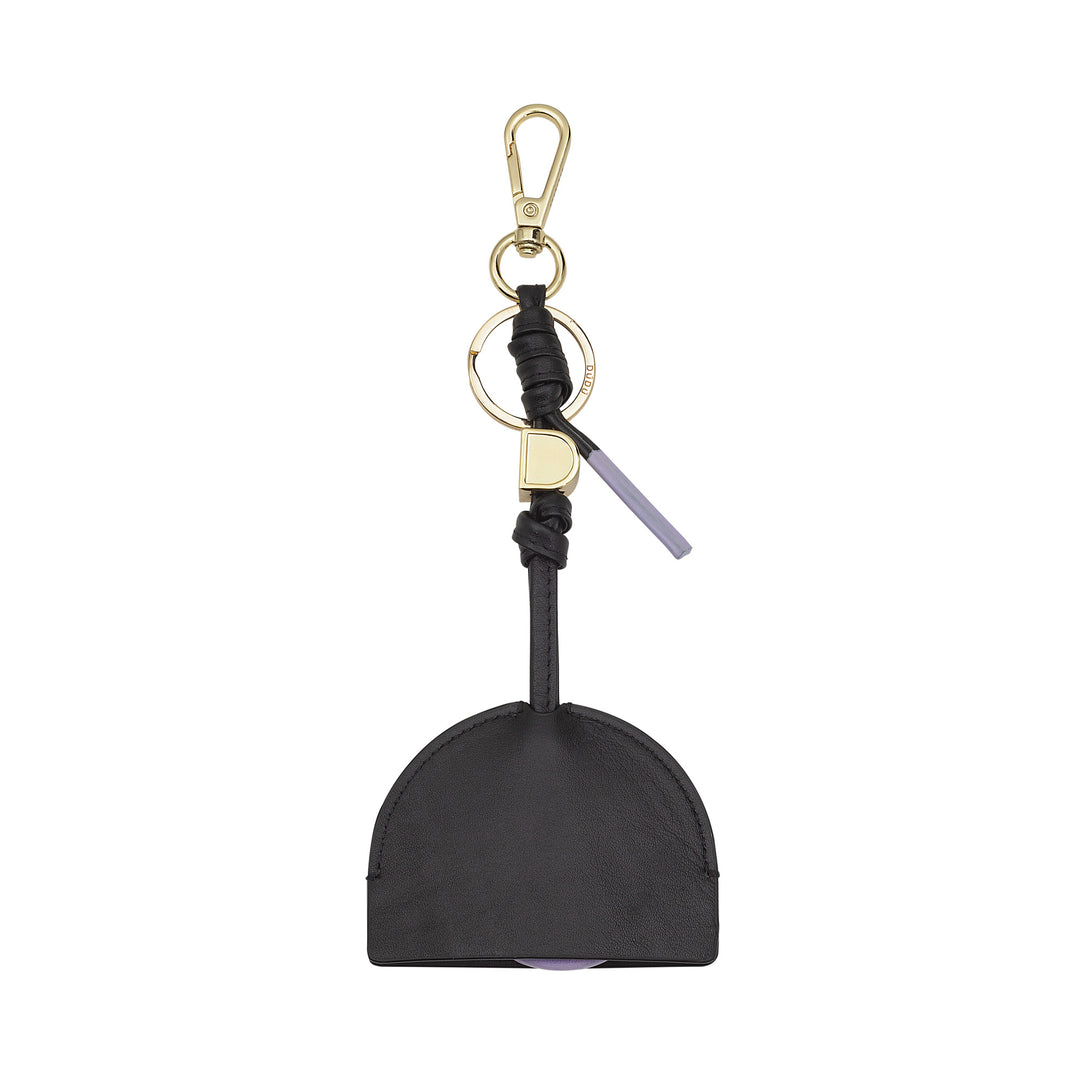DUDU Portachiavi per AirTag in Pelle, Custodia Compatibile Apple Air Tag, Portatile, con Moschettone