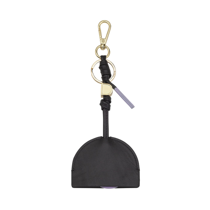 DUDU Portachiavi per AirTag in Pelle, Custodia Compatibile Apple Air Tag, Portatile, con Moschettone