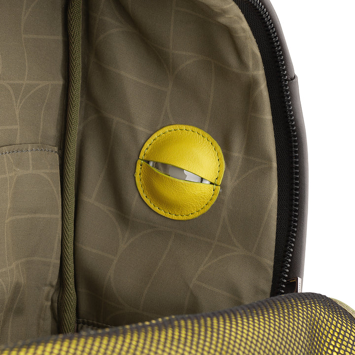 DUDU Zaino in Pelle Uomo Donna Porta PC fino a 15,6” MacBook 16 Pollici, Zaino da Viaggio 20 Litri, Zaino Ufficio Lavoro dal Design Essenziale Elegante