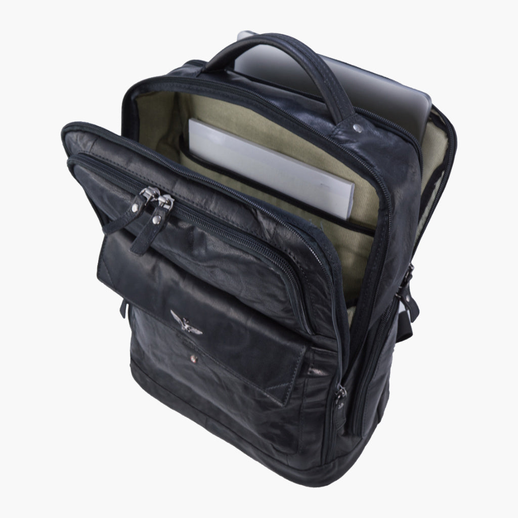 Aeronautica Militare Zaino porta PC in pelle Vintage AM305-MO