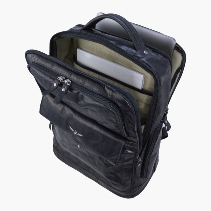 Aeronautica Militare Zaino porta PC in pelle Vintage AM305-MO