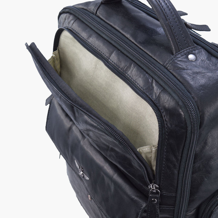 Aeronautica Militare Zaino porta PC in pelle Vintage AM305-MO