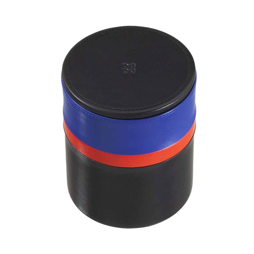 DUDU Barattolo con Coperchio di Design da Casa da Scrivania Ufficio 11x14cm, Portaoggetti Multicolore Svuotatasche Versatile