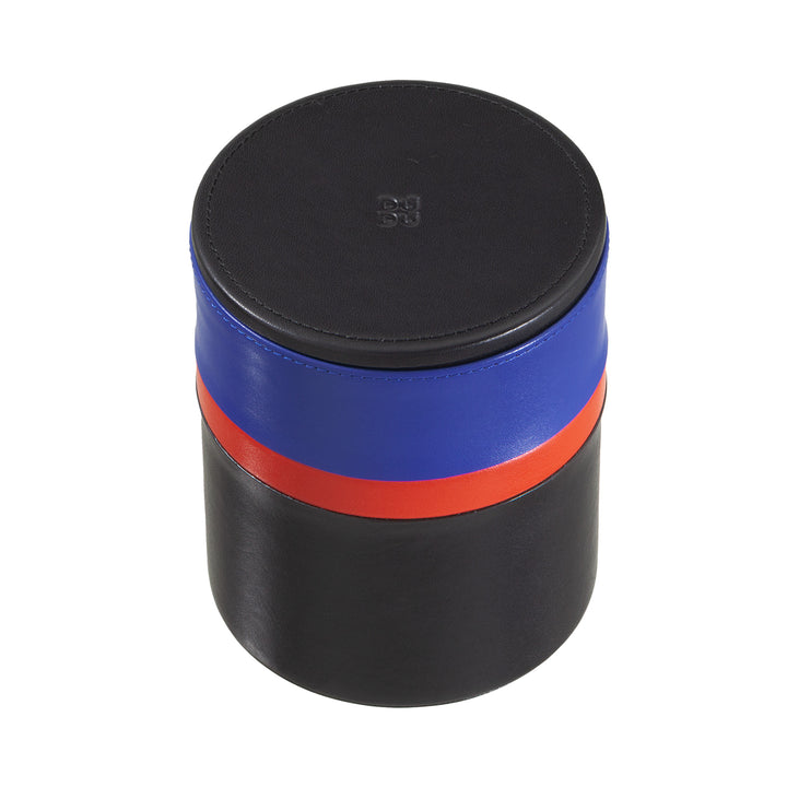 DUDU Barattolo con Coperchio di Design da Casa da Scrivania Ufficio 11x14cm, Portaoggetti Multicolore Svuotatasche Versatile