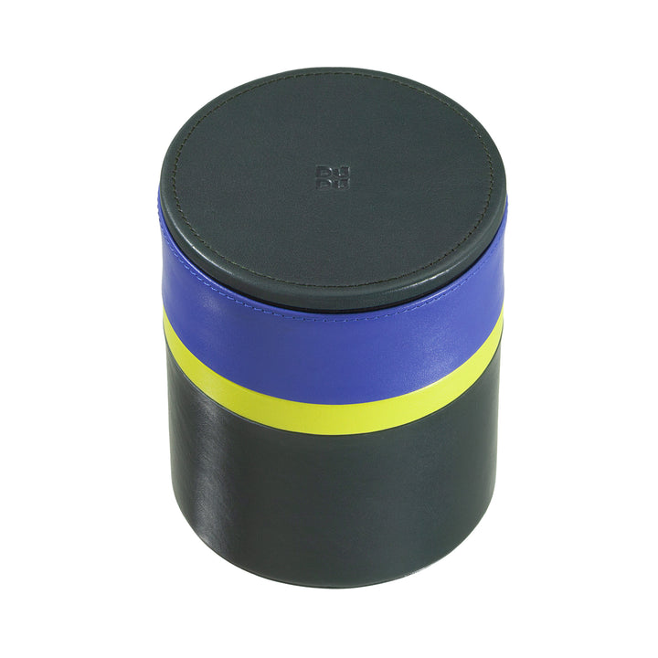 DUDU Barattolo con Coperchio di Design da Casa da Scrivania Ufficio 11x14cm, Portaoggetti Multicolore Svuotatasche Versatile