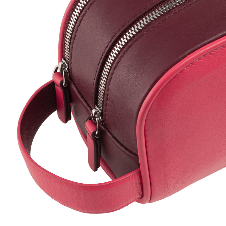 DUDU Beauty Case da Viaggio Uomo Donna in Pelle Morbida Resistente, Borsa da Toilette a Doppia Lampo, Interno Idrorepellente, Borsa a Mano con Maniglia