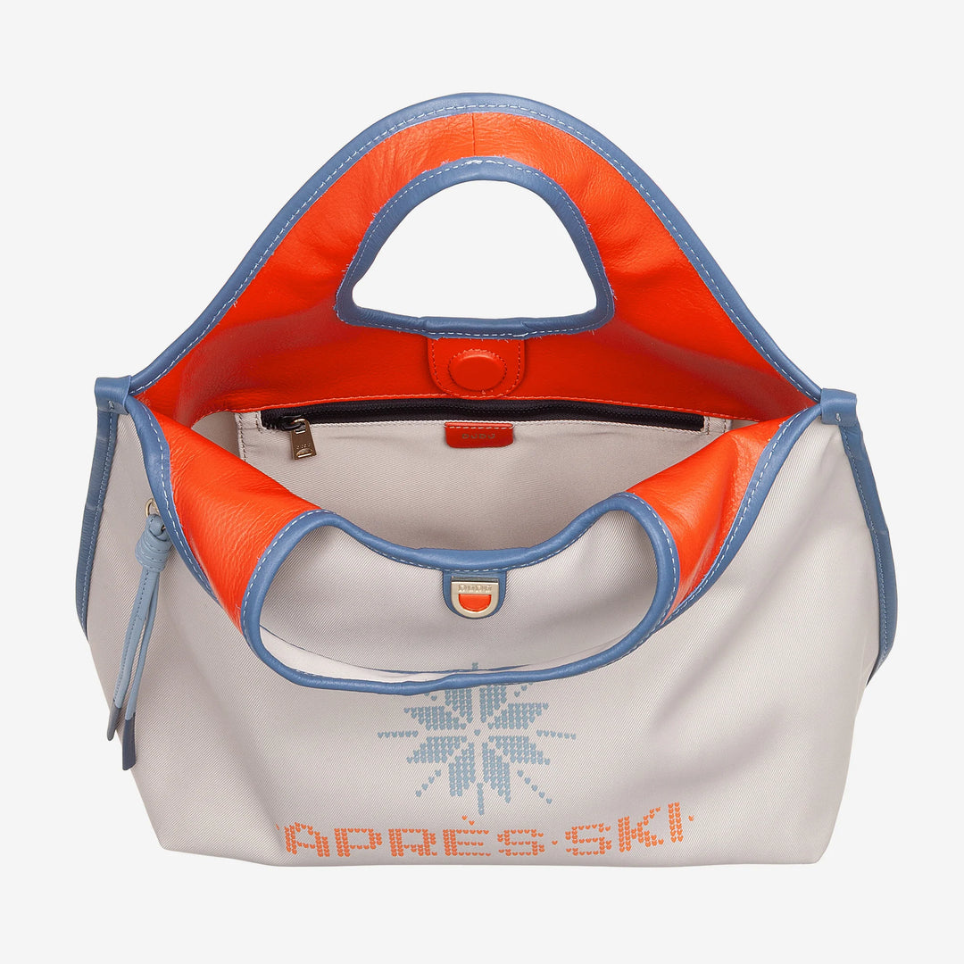 DUDU Borsa Donna a Mano a Tracolla in Nylon e Pelle Après Ski – Shopper Leggera Dimensioni Medie con Tracolla Regolabile e Chiusura Magnetica, Design Sportivo Chic