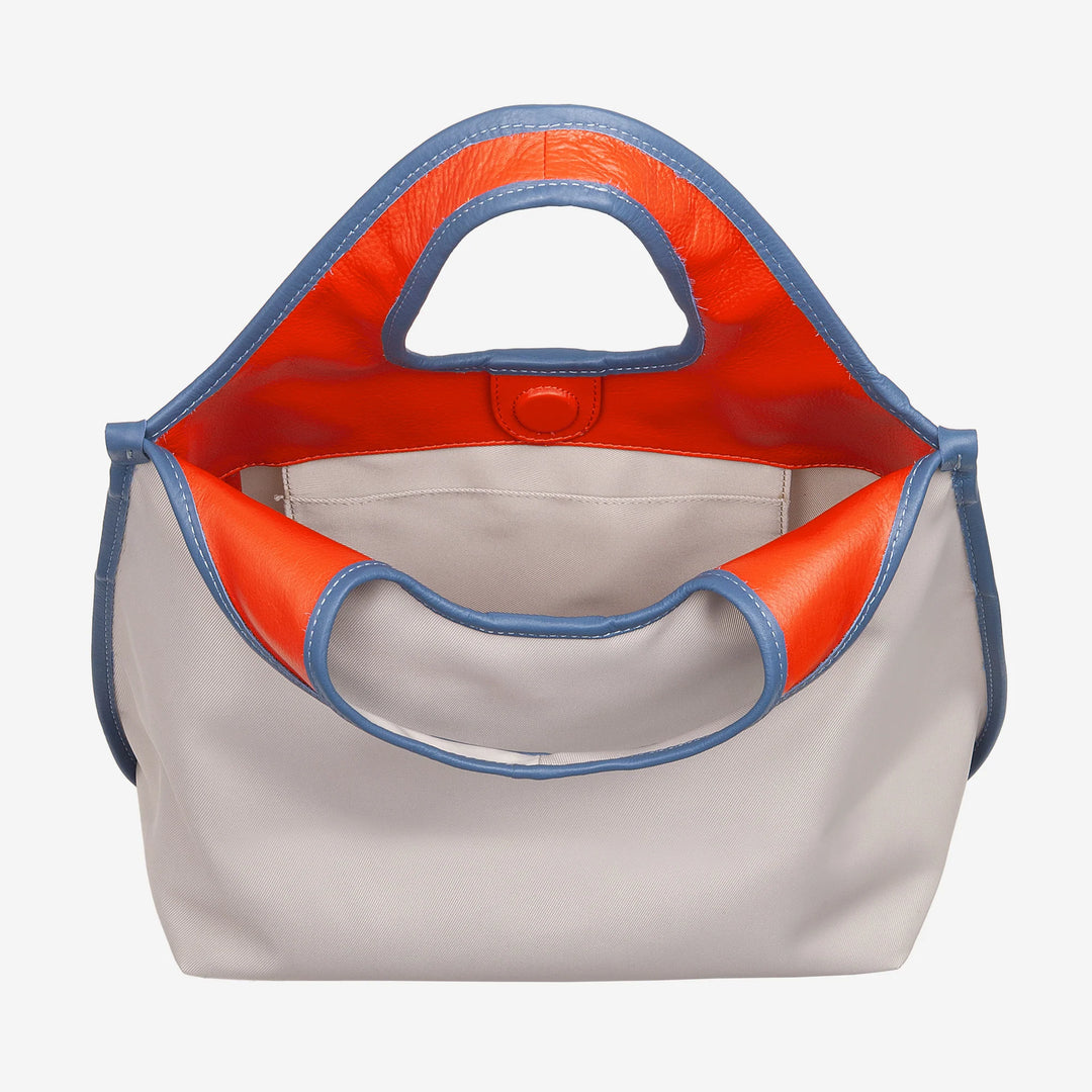 DUDU Borsa Donna a Mano a Tracolla in Nylon e Pelle Après Ski – Shopper Leggera Dimensioni Medie con Tracolla Regolabile e Chiusura Magnetica, Design Sportivo Chic