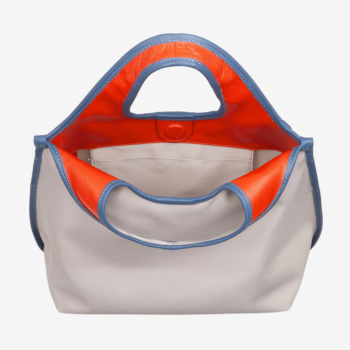 DUDU Borsa Donna a Mano a Tracolla in Nylon e Pelle Après Ski – Shopper Leggera Dimensioni Medie con Tracolla Regolabile e Chiusura Magnetica, Design Sportivo Chic
