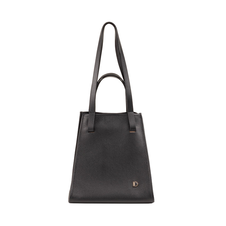 DUDU Borsa Donna a Spalla in Vera Pelle Made in Italy, Shopper Tote Bag Elegante, Doppio Manico, Pelle Pieno Fiore o Scamosciata - Borsa a Mano Capiente per Lavoro e Tempo Libero