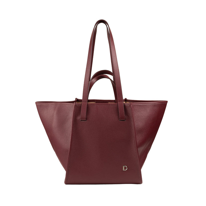 DUDU Borsa Donna a Spalla in Vera Pelle Made in Italy, Shopper Tote Bag Elegante, Doppio Manico, Pelle Pieno Fiore o Scamosciata - Borsa a Mano Capiente per Lavoro e Tempo Libero
