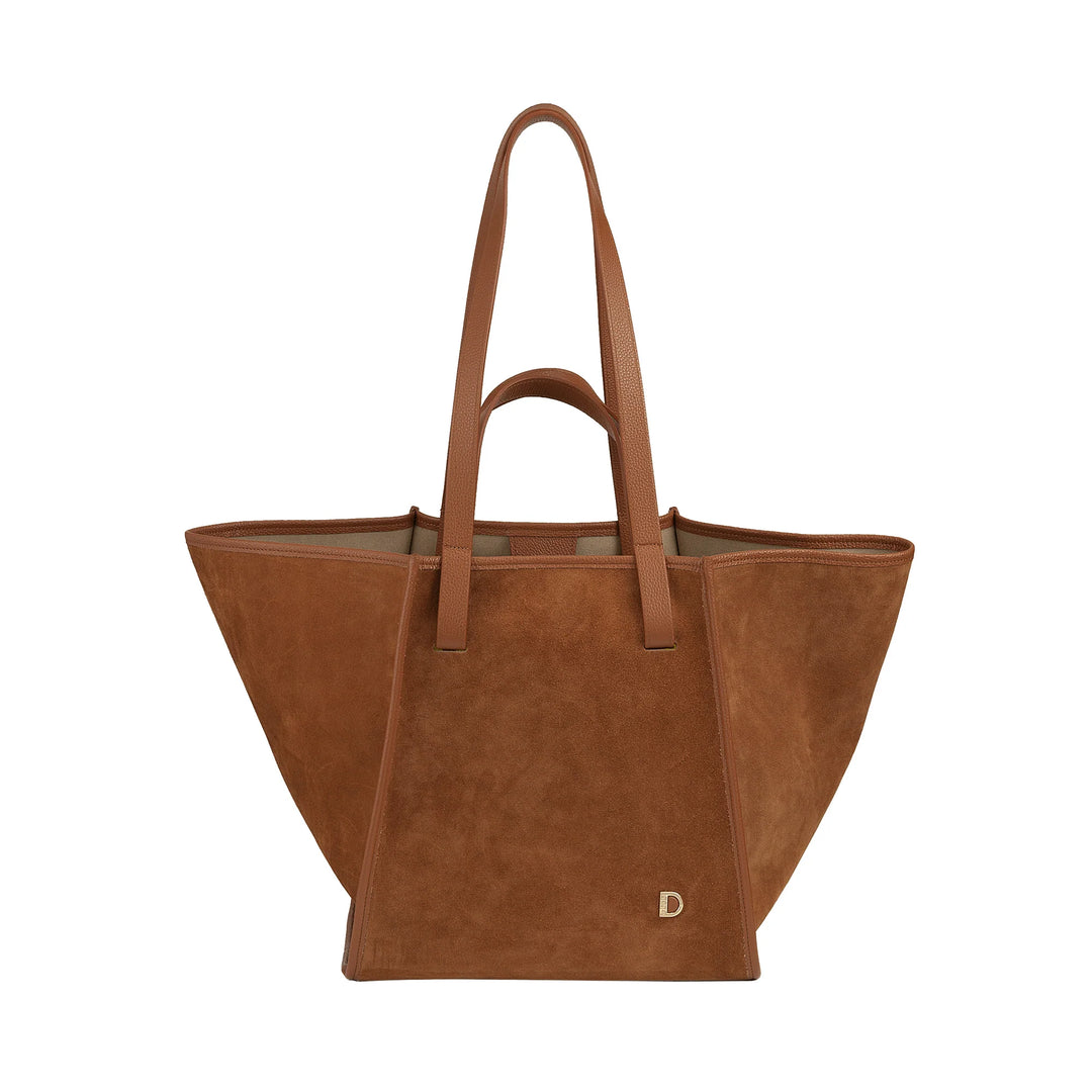 DUDU Borsa Donna a Spalla in Vera Pelle Made in Italy, Shopper Tote Bag Elegante, Doppio Manico, Pelle Pieno Fiore o Scamosciata - Borsa a Mano Capiente per Lavoro e Tempo Libero