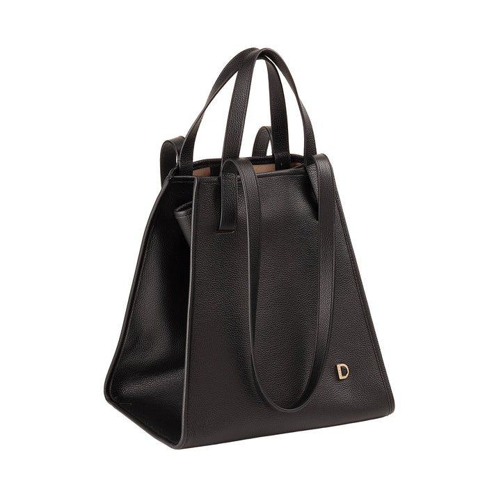 DUDU Borsa Donna a Spalla in Vera Pelle Made in Italy, Shopper Tote Bag Elegante, Doppio Manico, Pelle Pieno Fiore o Scamosciata - Borsa a Mano Capiente per Lavoro e Tempo Libero