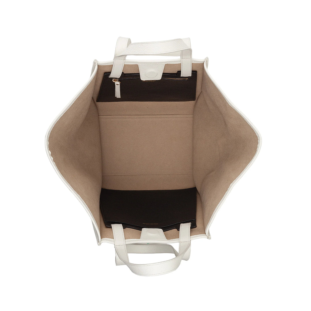 DUDU Borsa Donna a Spalla in Vera Pelle Made in Italy, Shopper Tote Bag Elegante, Doppio Manico, Pelle Pieno Fiore o Scamosciata - Borsa a Mano Capiente per Lavoro e Tempo Libero