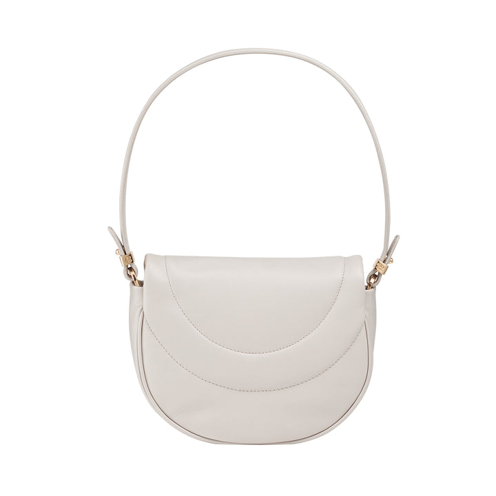 DUDU Borsa a Tracolla Spalla Donna in Pelle Trapuntata, Borsetta Piccola Elegante Imbottita con Patta, Spallina e Tracolla Removibili