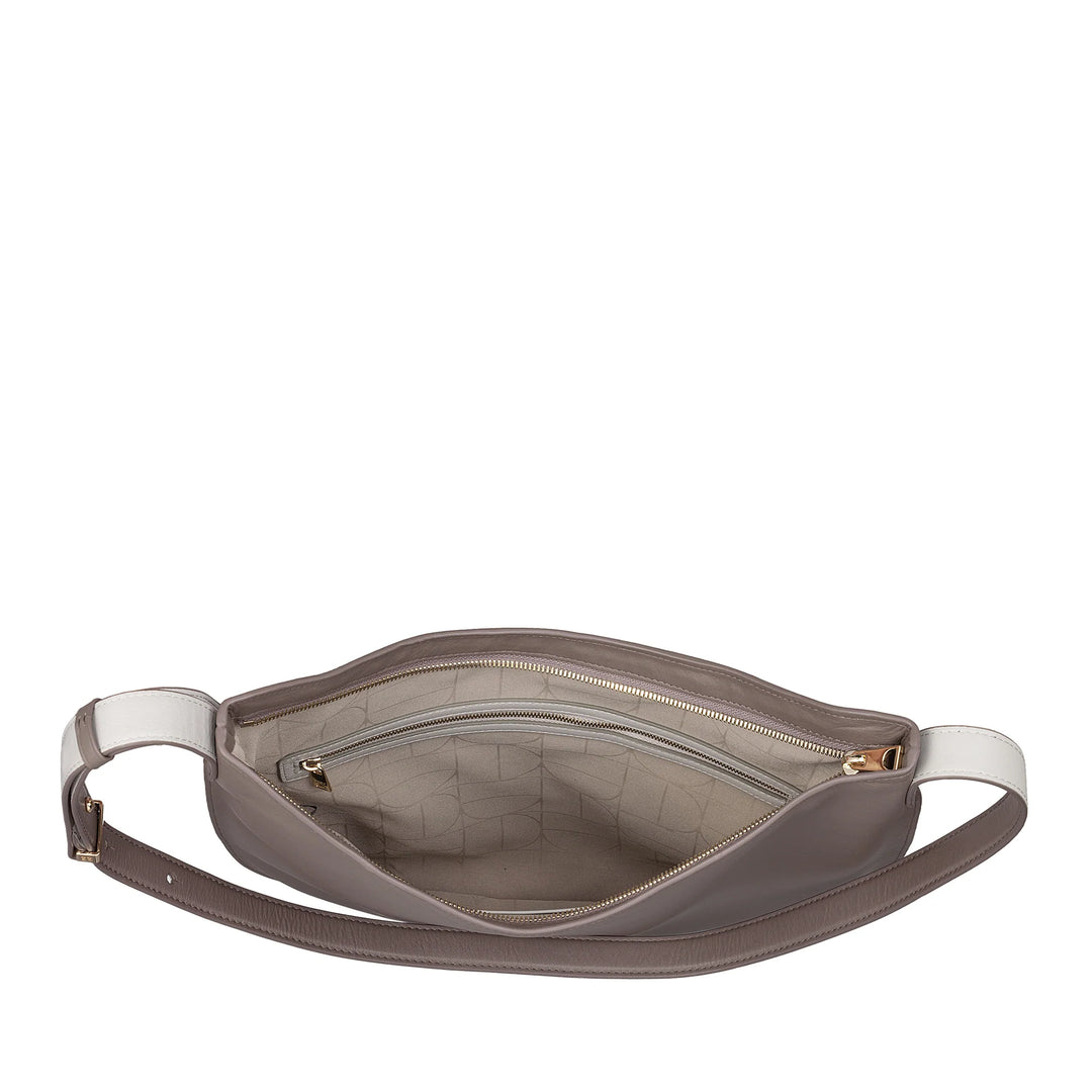 DUDU Damen-Umhängetasche aus weichem Leder, Hobo-Tasche mit Reißverschluss, große, geräumige, farbenfrohe, verstellbare Umhängetasche