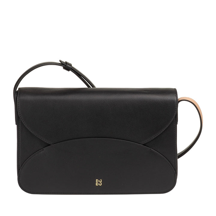 DUDU Borsa a Tracolla Grande Donna in Pelle - Borsa Donna Elegante e Capiente, Design a Busta Envelope, con Tracolla Regolabile e Patta Magnetica di Chiusura