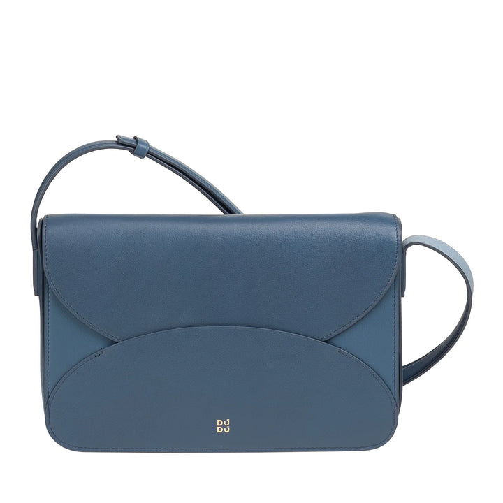 DUDU Borsa a Tracolla Grande Donna in Pelle - Borsa Donna Elegante e Capiente, Design a Busta Envelope, con Tracolla Regolabile e Patta Magnetica di Chiusura