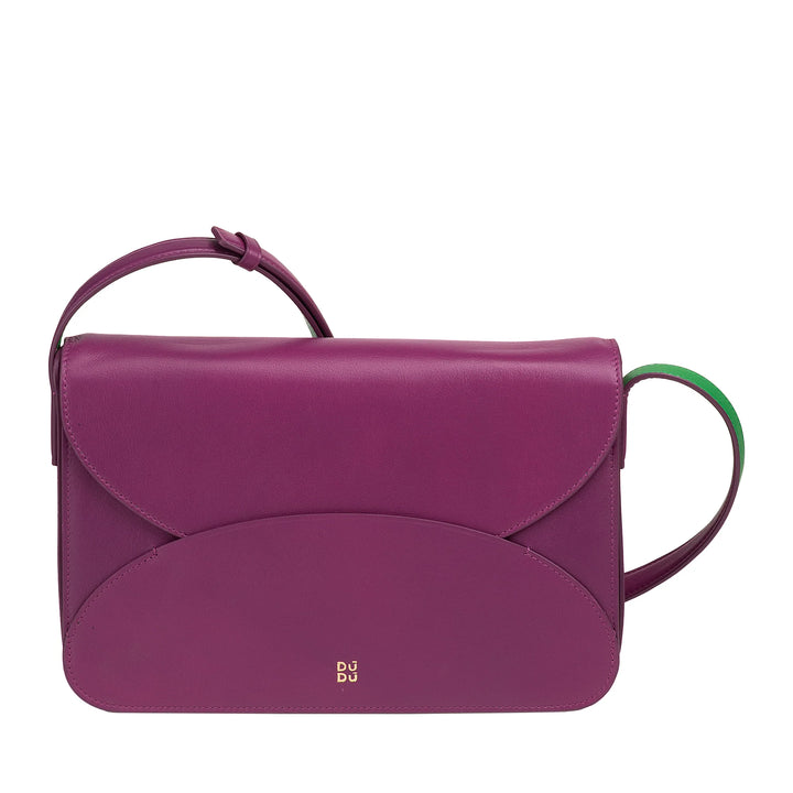 DUDU Borsa a Tracolla Grande Donna in Pelle - Borsa Donna Elegante e Capiente, Design a Busta Envelope, con Tracolla Regolabile e Patta Magnetica di Chiusura