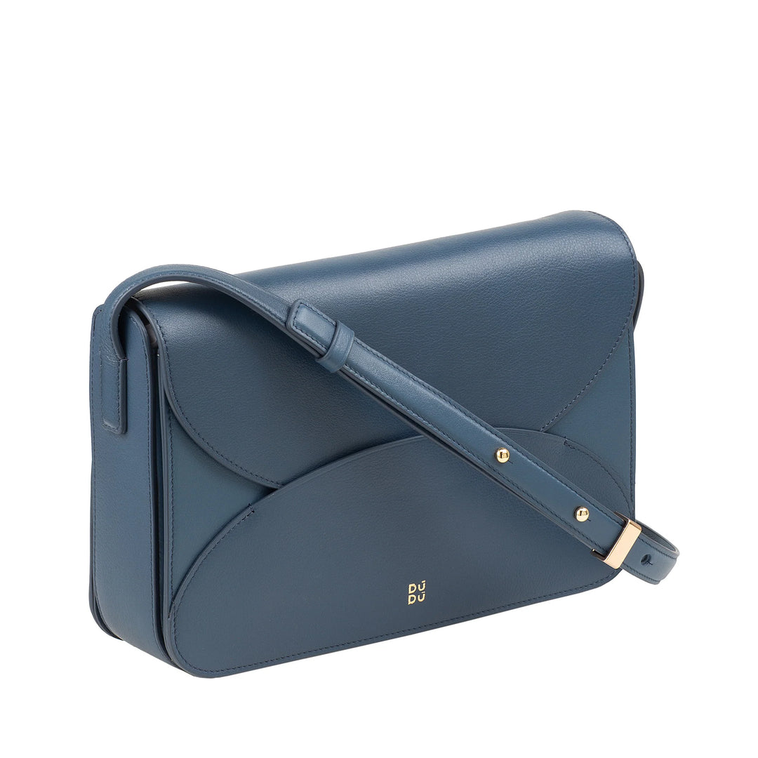 DUDU Borsa a Tracolla Grande Donna in Pelle - Borsa Donna Elegante e Capiente, Design a Busta Envelope, con Tracolla Regolabile e Patta Magnetica di Chiusura