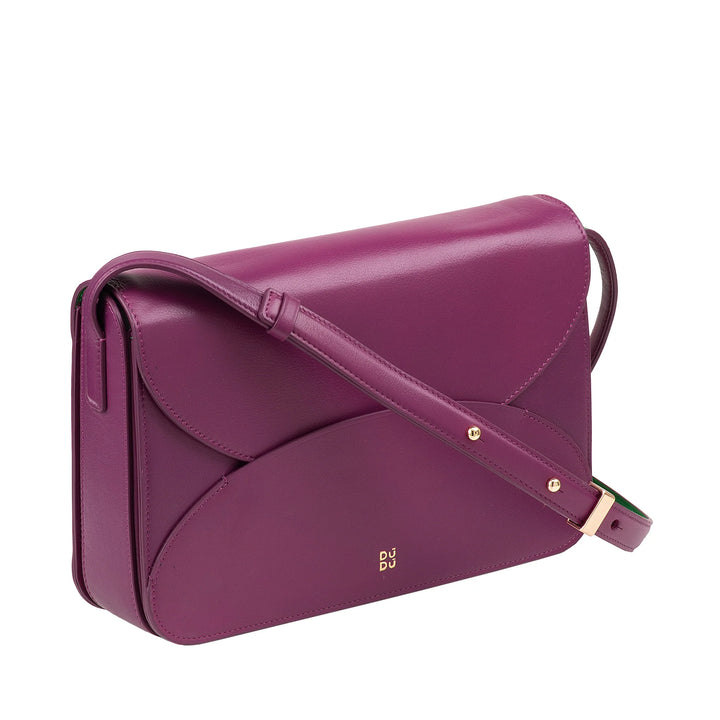 DUDU Borsa a Tracolla Grande Donna in Pelle - Borsa Donna Elegante e Capiente, Design a Busta Envelope, con Tracolla Regolabile e Patta Magnetica di Chiusura