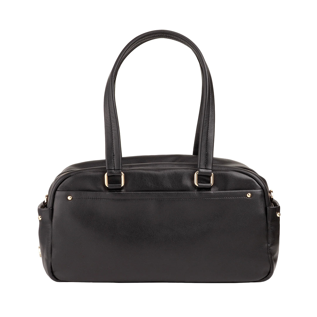 DUDU Borsa Bauletto Grande Donna in Pelle con Tasche Esterne e Tracolla Removibile, Capiente ed Elegante - Borsa a Mano e Spalla con Cerniera Zip, Stile Moderno