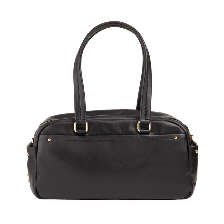 DUDU Borsa Bauletto Grande Donna in Pelle con Tasche Esterne e Tracolla Removibile, Capiente ed Elegante - Borsa a Mano e Spalla con Cerniera Zip, Stile Moderno