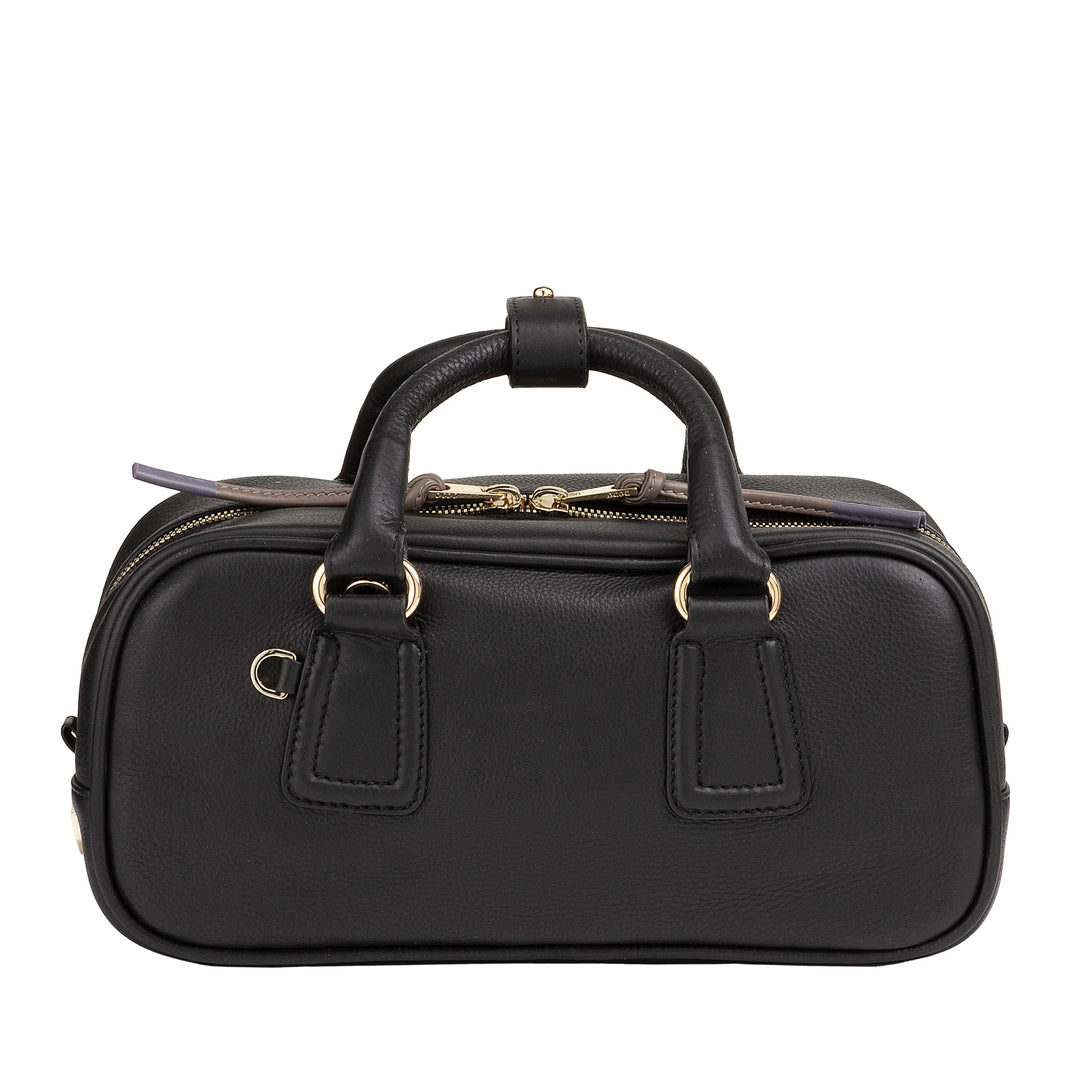 DUDU Borsa Bauletto Grande Donna in Pelle con Tracolla Removibile, Capiente ed Elegante - Borsa a Mano e Spalla con Cerniera Zip, Doppi Manici