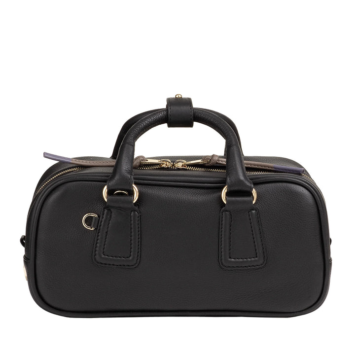 DUDU Borsa Bauletto Grande Donna in Pelle con Tracolla Removibile, Capiente ed Elegante - Borsa a Mano e Spalla con Cerniera Zip, Doppi Manici