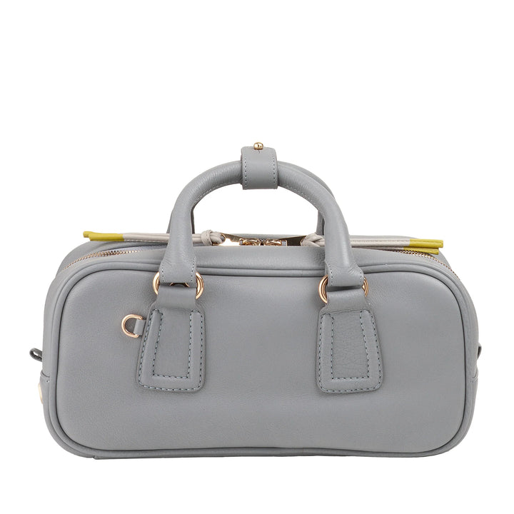 DUDU Borsa Bauletto Grande Donna in Pelle con Tracolla Removibile, Capiente ed Elegante - Borsa a Mano e Spalla con Cerniera Zip, Doppi Manici
