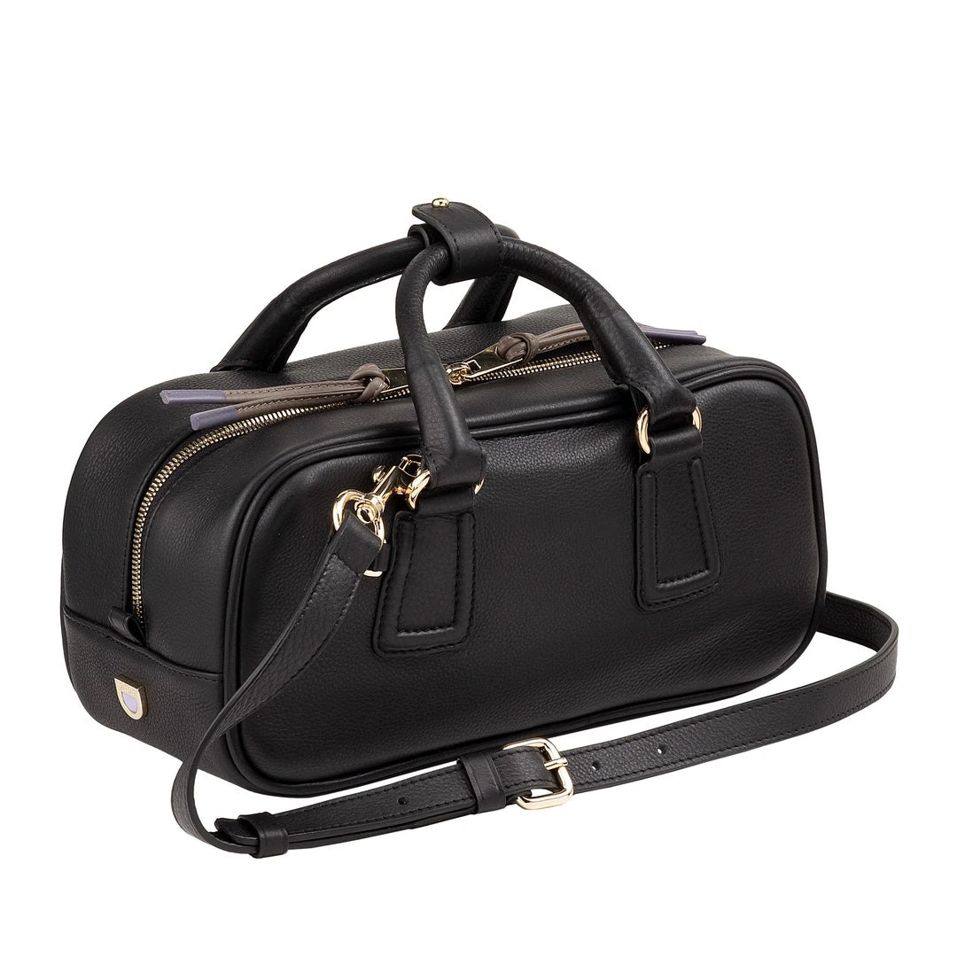 DUDU Borsa Bauletto Grande Donna in Pelle con Tracolla Removibile, Capiente ed Elegante - Borsa a Mano e Spalla con Cerniera Zip, Doppi Manici