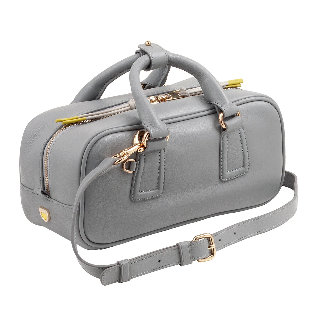 DUDU Borsa Bauletto Grande Donna in Pelle con Tracolla Removibile, Capiente ed Elegante - Borsa a Mano e Spalla con Cerniera Zip, Doppi Manici