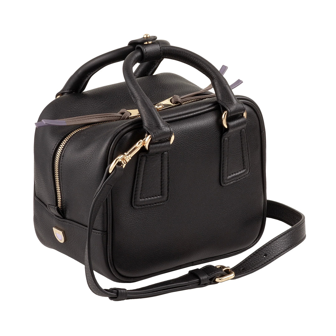 DUDU Borsa Bauletto Donna in Pelle con Tracolla Regolabile, Elegante e Compatta, Borsa a Mano e Spalla con Cerniera Zip