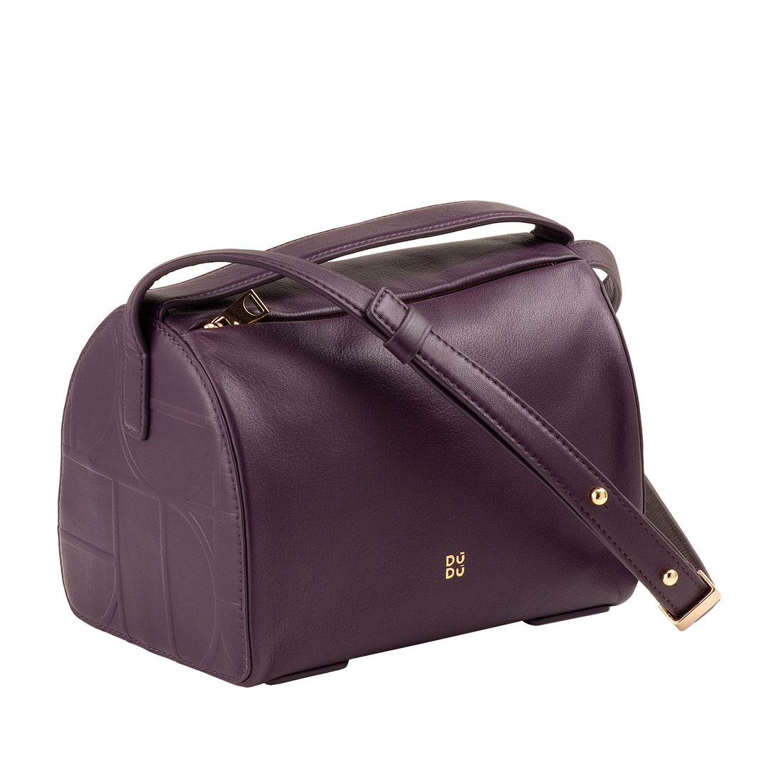 DUDU Borsa Bauletto a Tracolla da Donna in Pelle – Borsa Elegante, Piccola con Tracolla Regolabile per Ogni Occasione