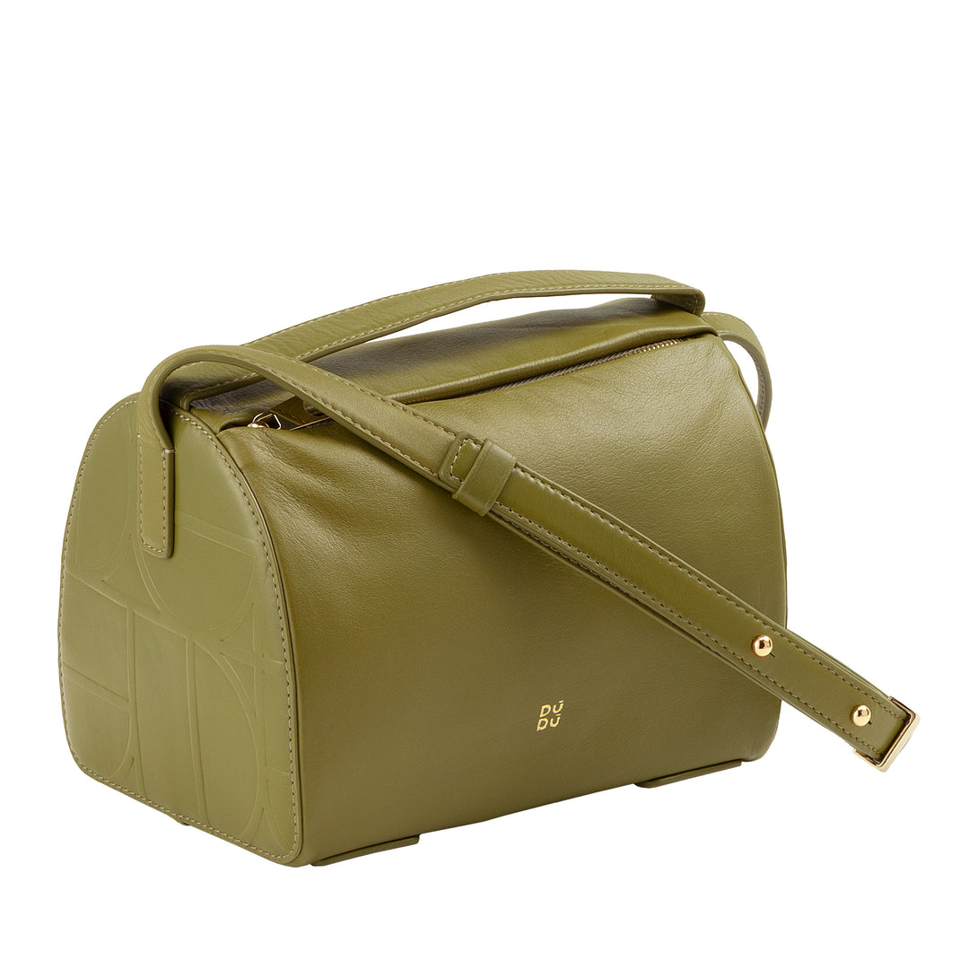 DUDU Borsa Bauletto a Tracolla da Donna in Pelle – Borsa Elegante, Piccola con Tracolla Regolabile per Ogni Occasione