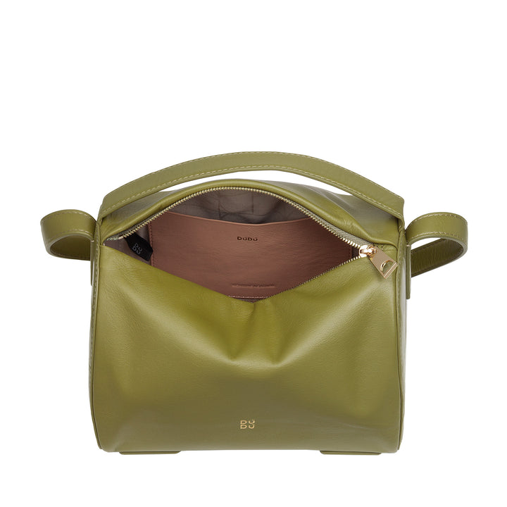 DUDU Borsa Bauletto a Tracolla da Donna in Pelle – Borsa Elegante, Piccola con Tracolla Regolabile per Ogni Occasione