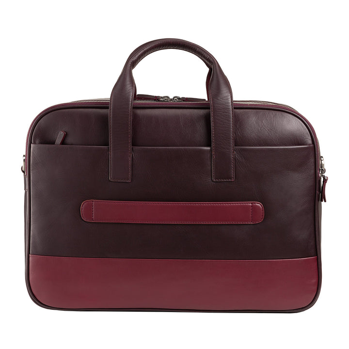 DUDU Borsa da Lavoro Uomo Donna in Pelle, Cartella Porta PC o MacBook fino 16 Pollici, Borsa Ventiquattrore Ufficio Porta Documenti con Tracolla, Manici e Doppia Cerniera