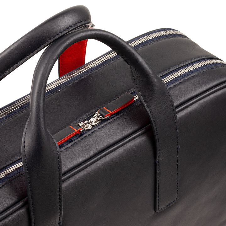 DUDU Borsa da Lavoro Uomo Donna in Pelle, Cartella Porta PC o MacBook fino 16 Pollici, Borsa Ventiquattrore Ufficio Porta Documenti con Tracolla, Manici e Doppia Cerniera