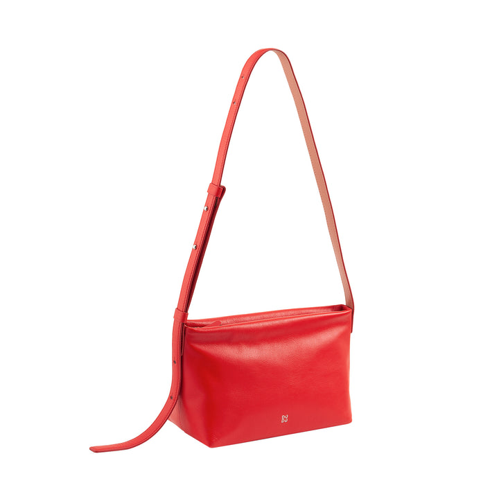 DUDU Borsa Tracolla Piccola Donna in Pelle Morbida, Borsa a Spalla, Chiusura a Cerniera, Borsetta da Sera Elegante Moda Città Fashion