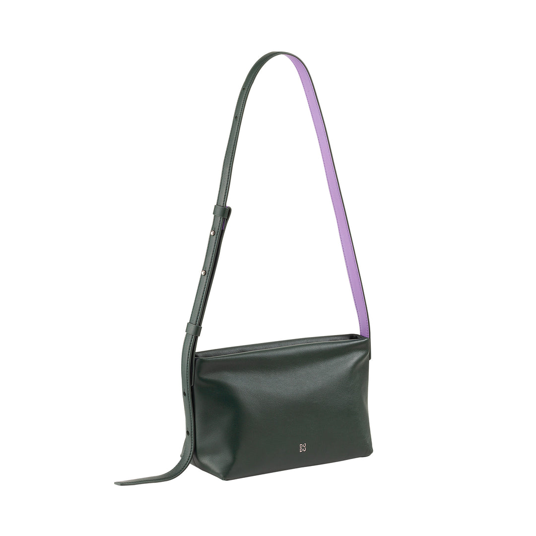 DUDU Borsa Tracolla Piccola Donna in Pelle Morbida, Borsa a Spalla, Chiusura a Cerniera, Borsetta da Sera Elegante Moda Città Fashion
