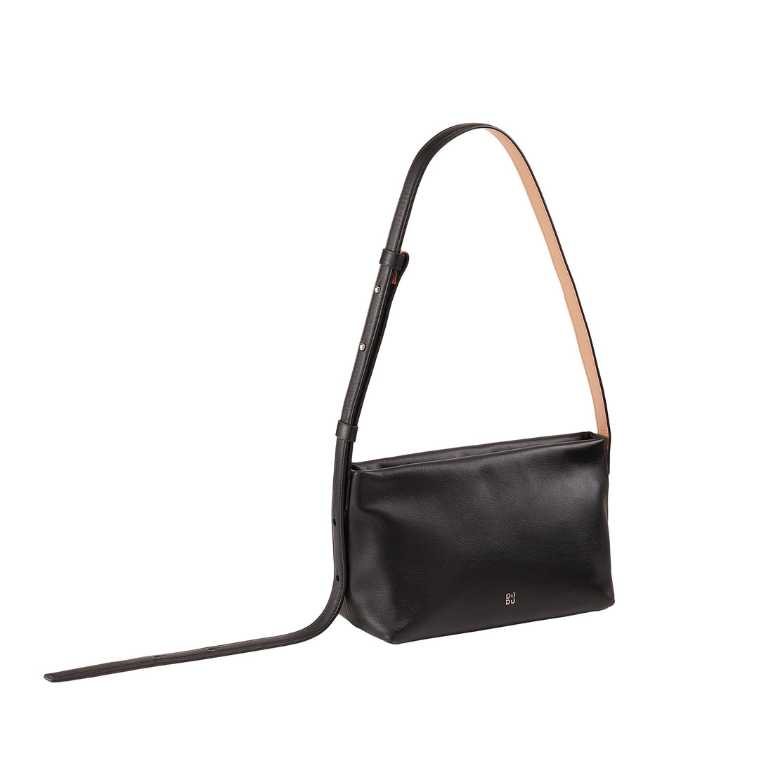 DUDU Borsa Tracolla Piccola Donna in Pelle Morbida, Borsa a Spalla, Chiusura a Cerniera, Borsetta da Sera Elegante Moda Città Fashion
