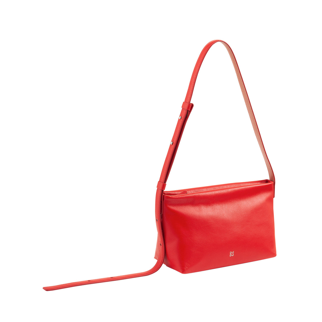 DUDU Borsa Tracolla Piccola Donna in Pelle Morbida, Borsa a Spalla, Chiusura a Cerniera, Borsetta da Sera Elegante Moda Città Fashion