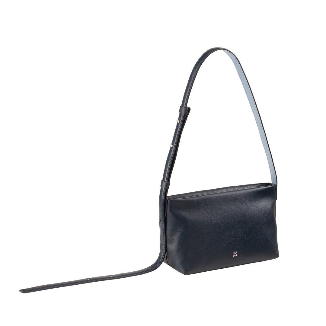 DUDU Borsa Tracolla Piccola Donna in Pelle Morbida, Borsa a Spalla, Chiusura a Cerniera, Borsetta da Sera Elegante Moda Città Fashion