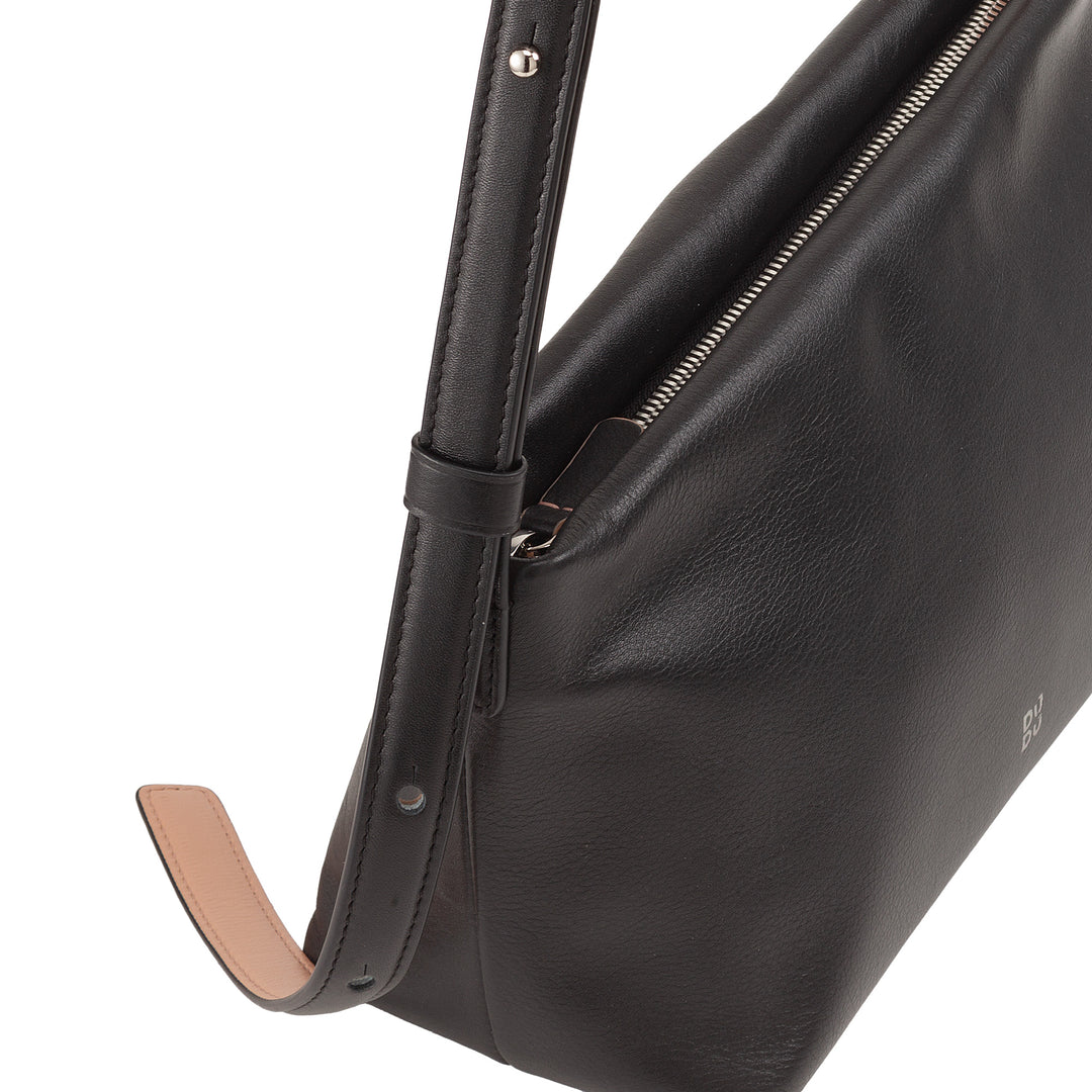 DUDU Borsa Tracolla Piccola Donna in Pelle Morbida, Borsa a Spalla, Chiusura a Cerniera, Borsetta da Sera Elegante Moda Città Fashion