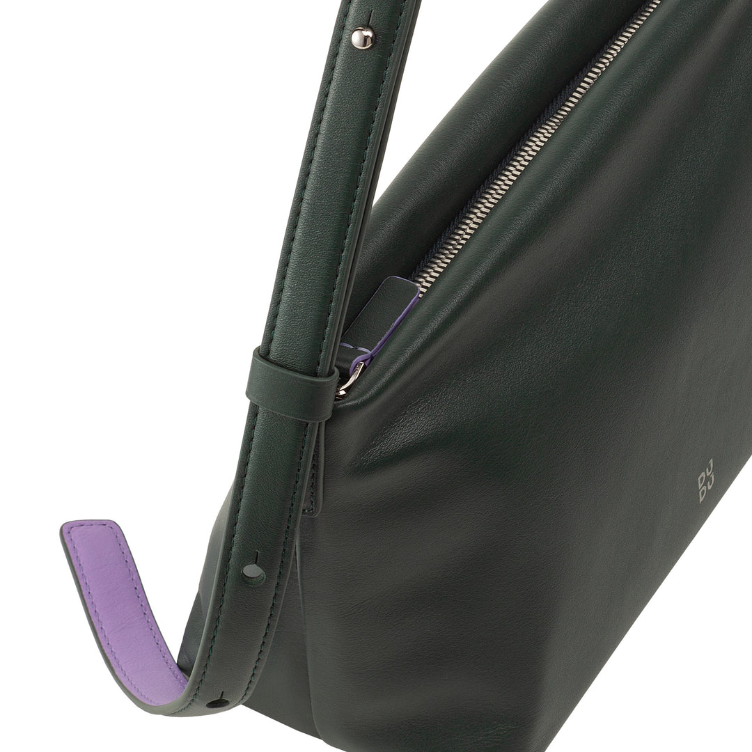 DUDU Borsa Tracolla Piccola Donna in Pelle Morbida, Borsa a Spalla, Chiusura a Cerniera, Borsetta da Sera Elegante Moda Città Fashion