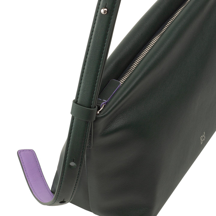 DUDU Borsa Tracolla Piccola Donna in Pelle Morbida, Borsa a Spalla, Chiusura a Cerniera, Borsetta da Sera Elegante Moda Città Fashion