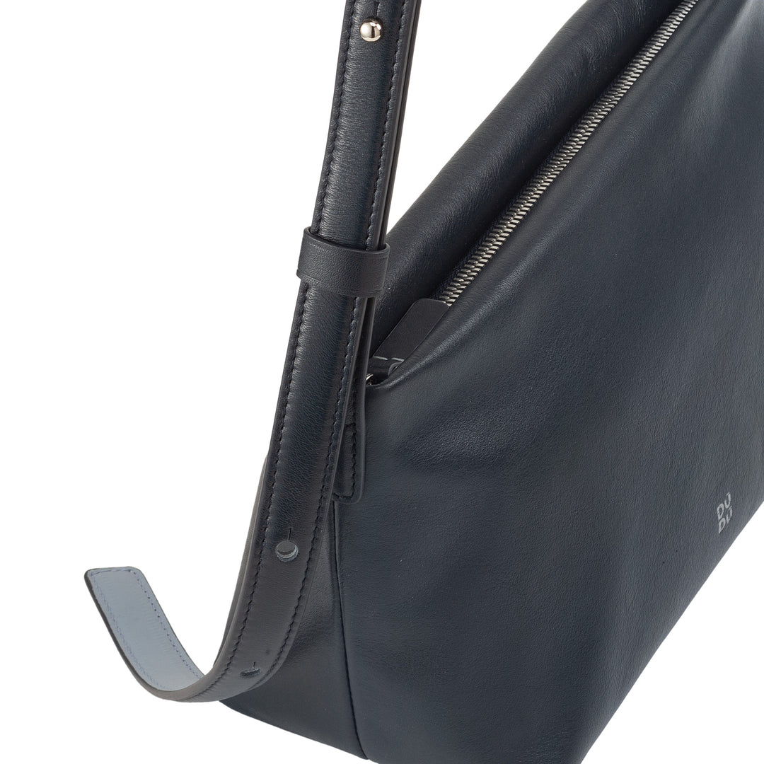DUDU Borsa Tracolla Piccola Donna in Pelle Morbida, Borsa a Spalla, Chiusura a Cerniera, Borsetta da Sera Elegante Moda Città Fashion