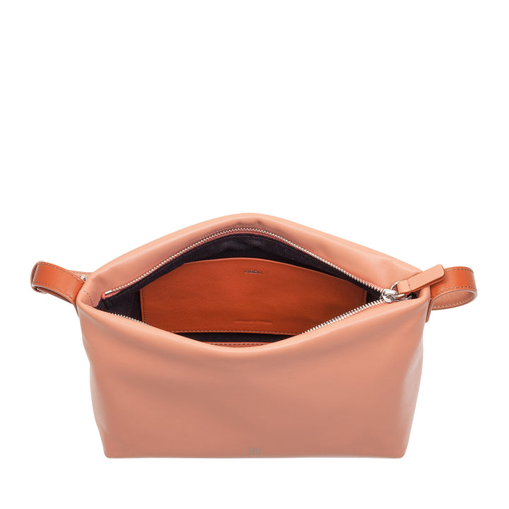 DUDU Borsa Tracolla Piccola Donna in Pelle Morbida, Borsa a Spalla, Chiusura a Cerniera, Borsetta da Sera Elegante Moda Città Fashion