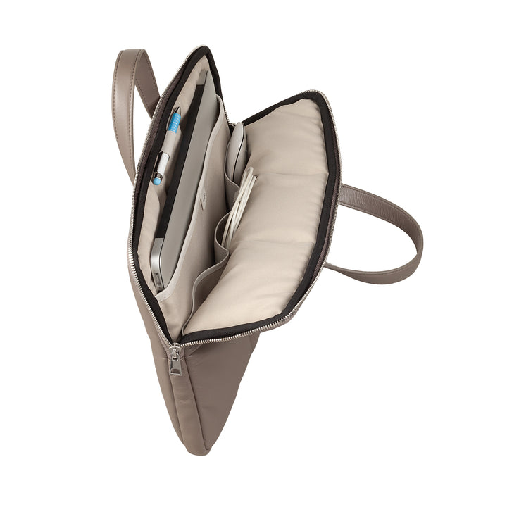 DUDU Borsa Porta PC Donna 14 Pollici con Tracolla in Pelle Trapuntata Imbottita, Porta Laptop Notebook MacBook fino a 14”, Cartella Borsa Sleeve Elegante