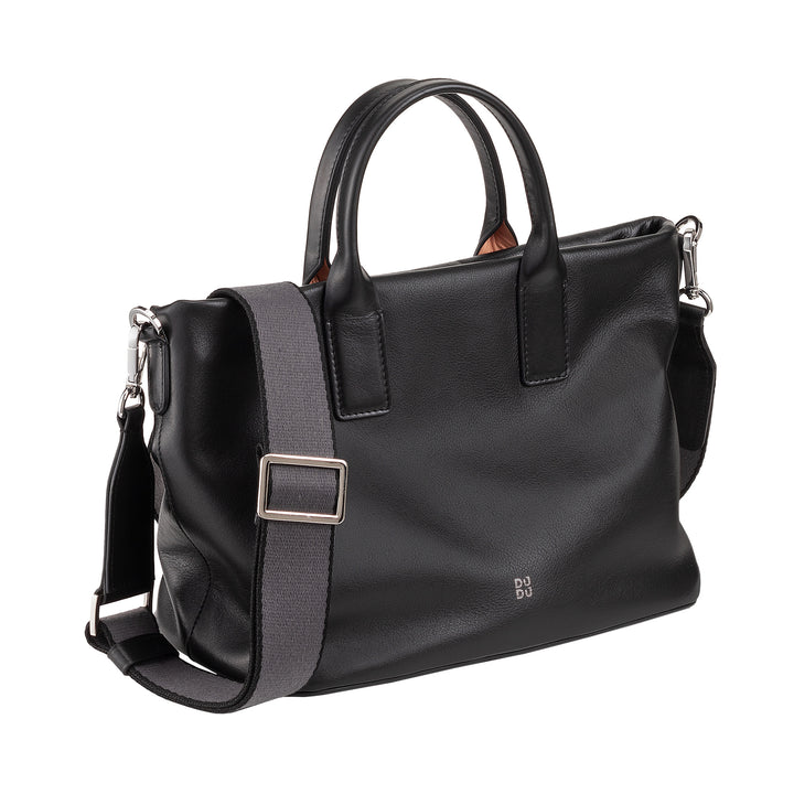 DUDU Borsa Donna a Mano in Pelle con Tracolla, Borsa Media Piccola a Spalla con Cerniera e Tracolla Staccabile, Borsetta Elegante Colorata